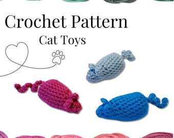 Crochet Pattern Catnip Mouse Toy / Digital Download / Fun and Quick Pattern / Beginner Friendly Crochet Pattern