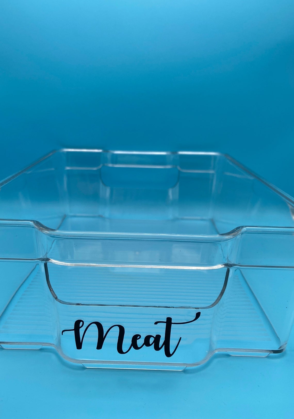 Fridge Storage Trays With Label Fridge Containers Personalised Etsy
