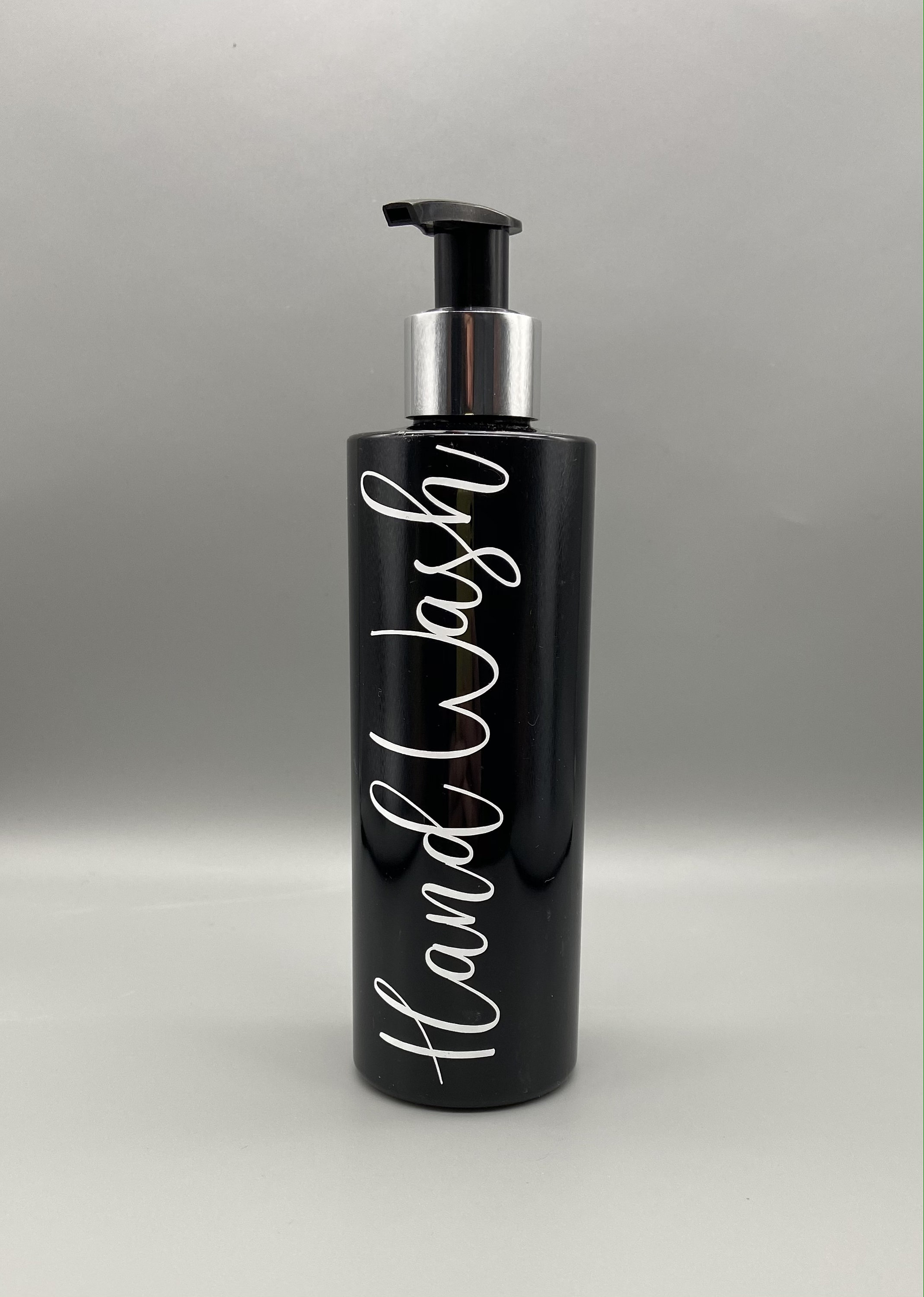 Black Refillable Bottles Pump 250ml Hand Wash Soap Baby Travel Etsy