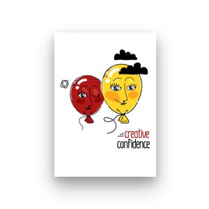 Creative Confidence Poster | Digital download | Design Thinking | UX | UI | Baby room