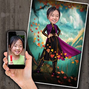 Princess Anna  -  Custom Frozen cartoon caricature drawing