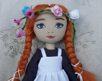 ANNE, Rag doll, Canadian girl, Story friend, HANDMADE DOLL