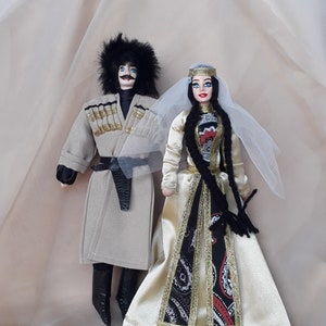 National Costume Dolls | GEORGIAN Couple Doll | Folk Art