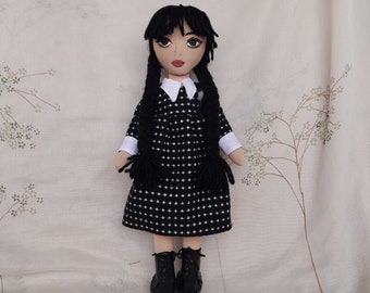 Handmade Gothic Doll, Dark fantasy dolls, Gothic decor, dark beauty