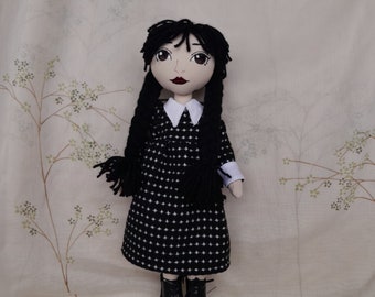 Handmade Gothic Doll, Dark fantasy dolls, Gothic decor, dark beauty