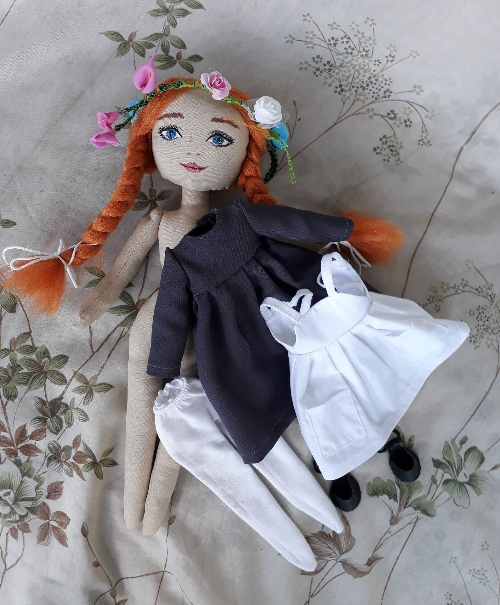 ANNE, Rag Doll, Canadian Girl, Story Friend, HANDMADE DOLL Etsy