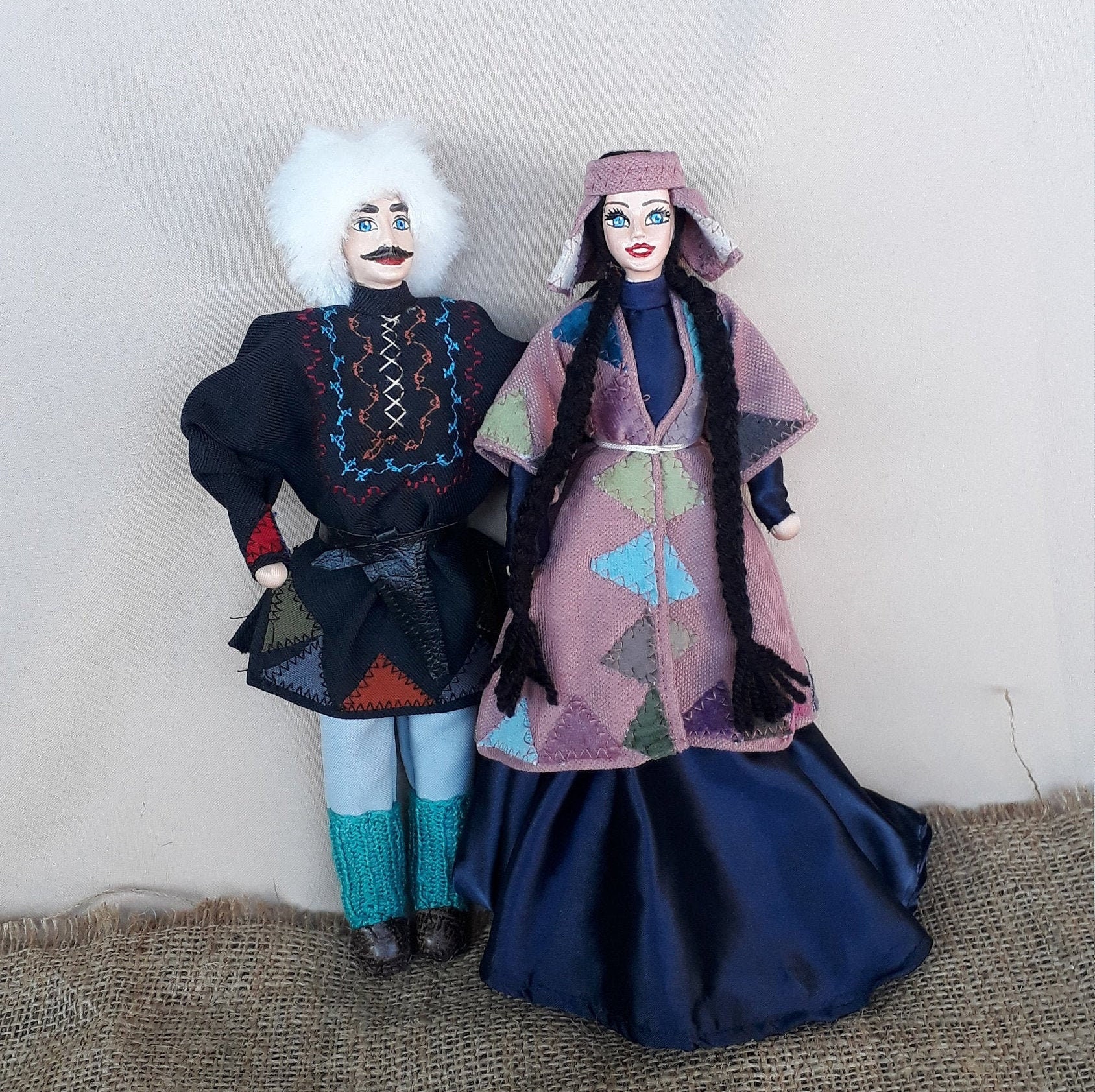 アート・デザイン・音楽 Artistic Doll Annual 2005 National Costume Dolls | GEORGIAN Couple Doll | Folk Art - Etsy