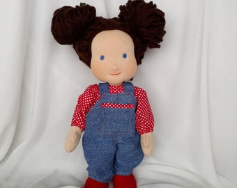 Babypuppe, Handgemachte Waldorf puppe | Textile Spielpuppe | weiche Puppe | Dress Up Doll - Pretend Play