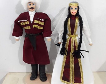 ジョージアのお土産人形 | 民族衣装人形 | カップル人形 | 民芸品