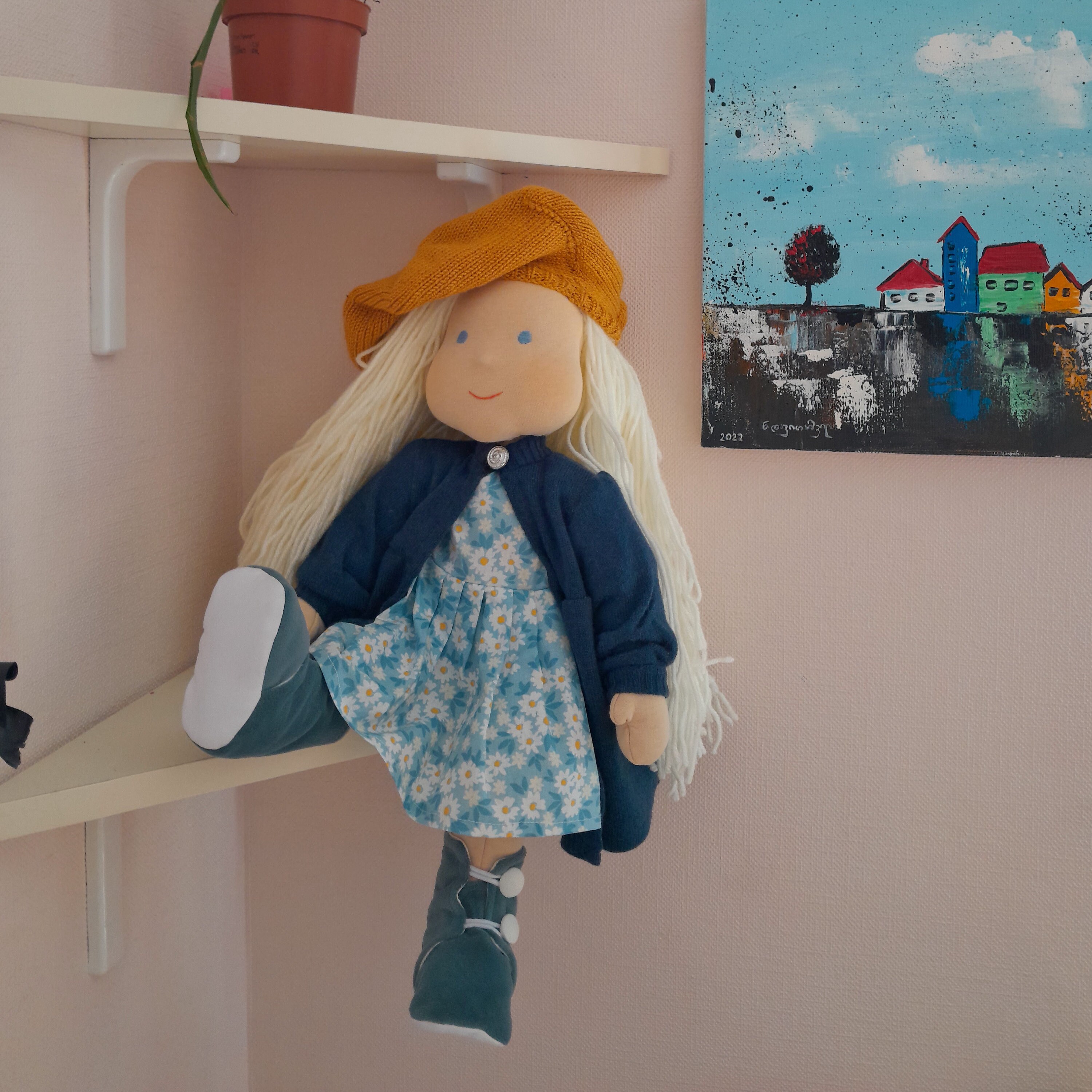 手作りウォルドルフ人形、17インチ、女の子へのギフト - Etsy 日本