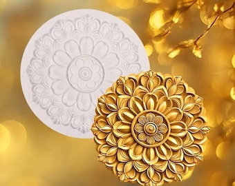 Silicone Mold: Intricate Architectural Design Mold SHS153