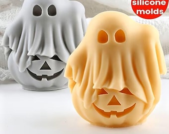 Silicone Mold: Pumpkin Ghost (2" x 2") SHS137