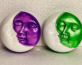 Silicone Mold: Moon, Sleeping Baby SHS135