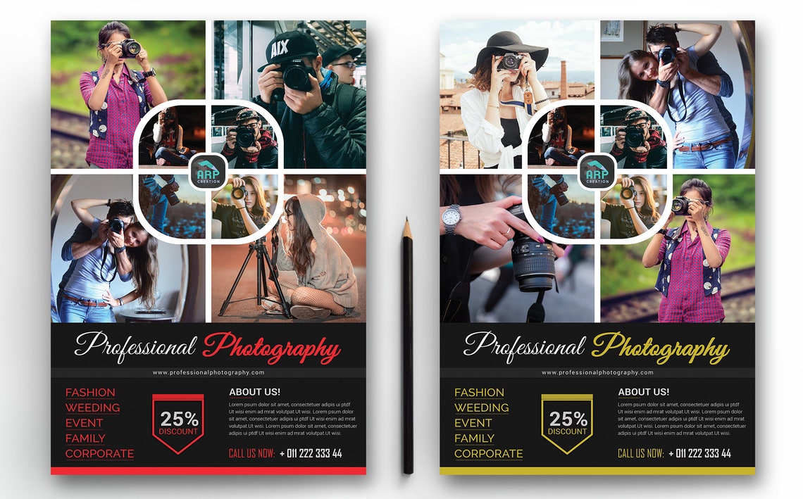 Fotografie Flyer Vorlage Foto Studio Flyer Fotograf Flyer Etsy