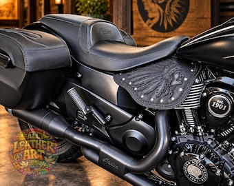 indian motorcycle leather dressing Handmade Heat Shield for Motorcycles Creative Education