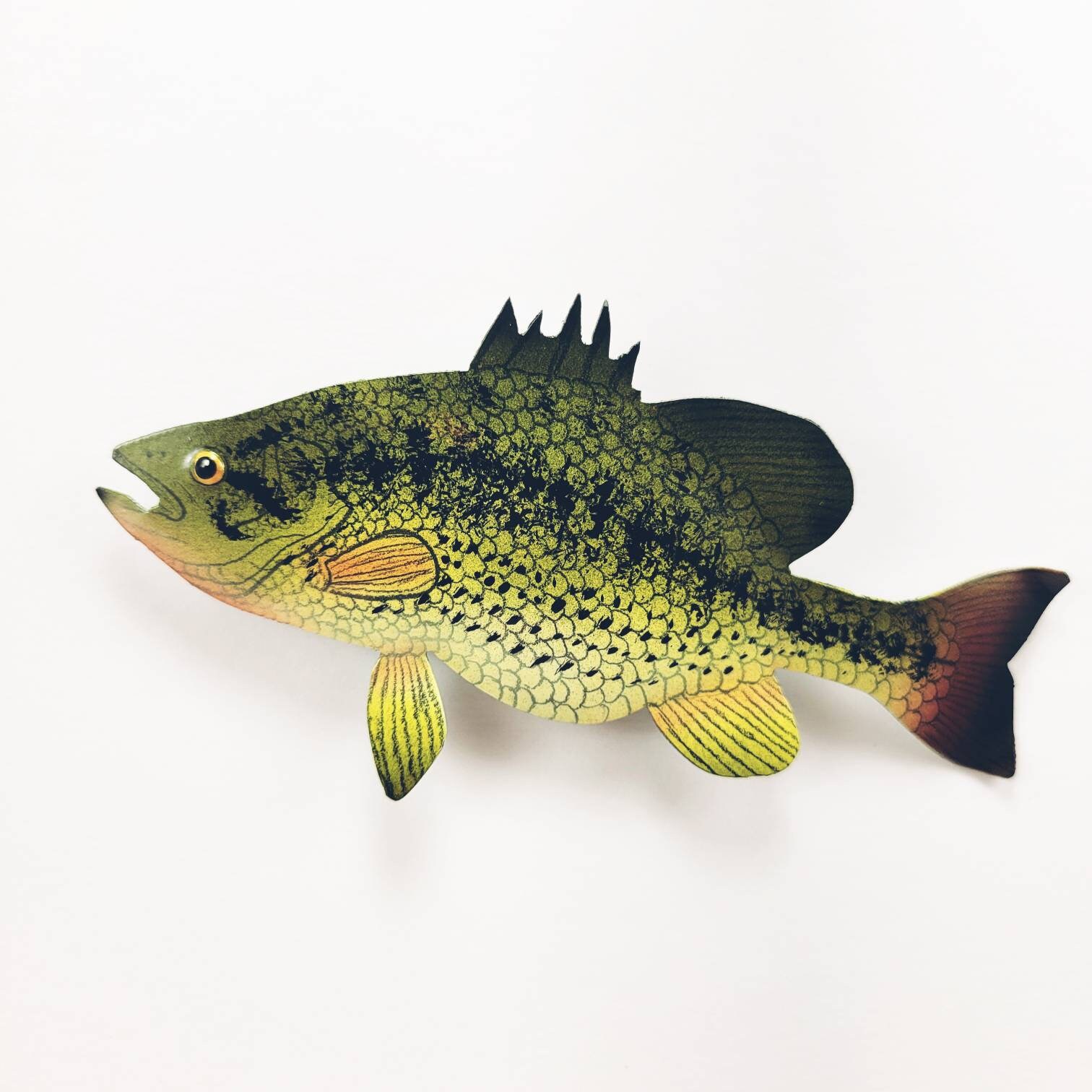 Large Mouth Bass Fish Wall Decor, Fishing Gifts for Men, Rustic