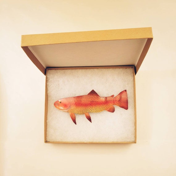 Trout Fish Wall Decor, Fishing Gifts for Dad From Daughter, Fish