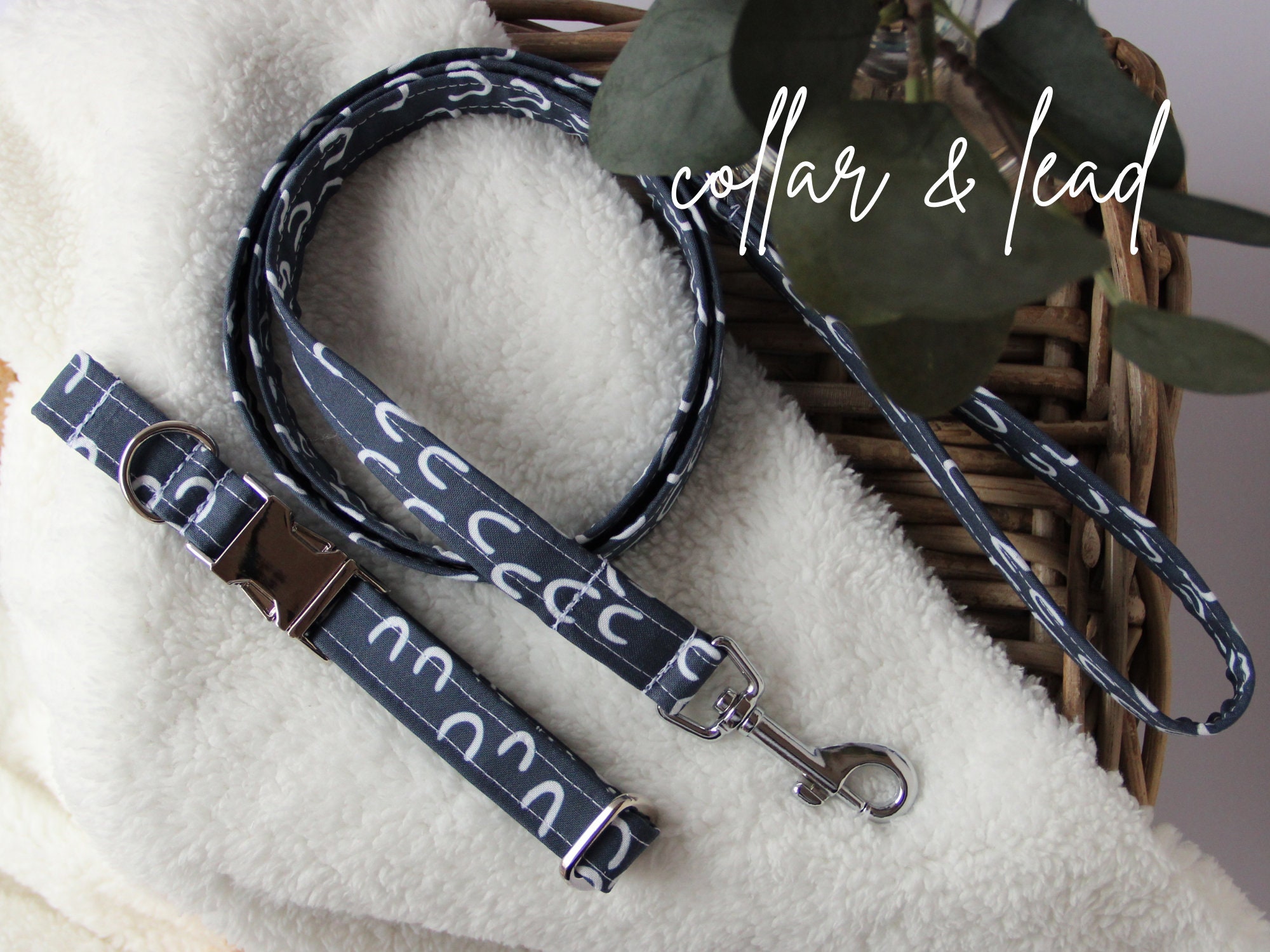 Dog Collar and Lead Set Puppy Collar and Lead Set Dog Etsy