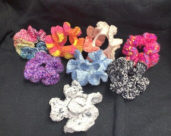 crocheted scrunchies