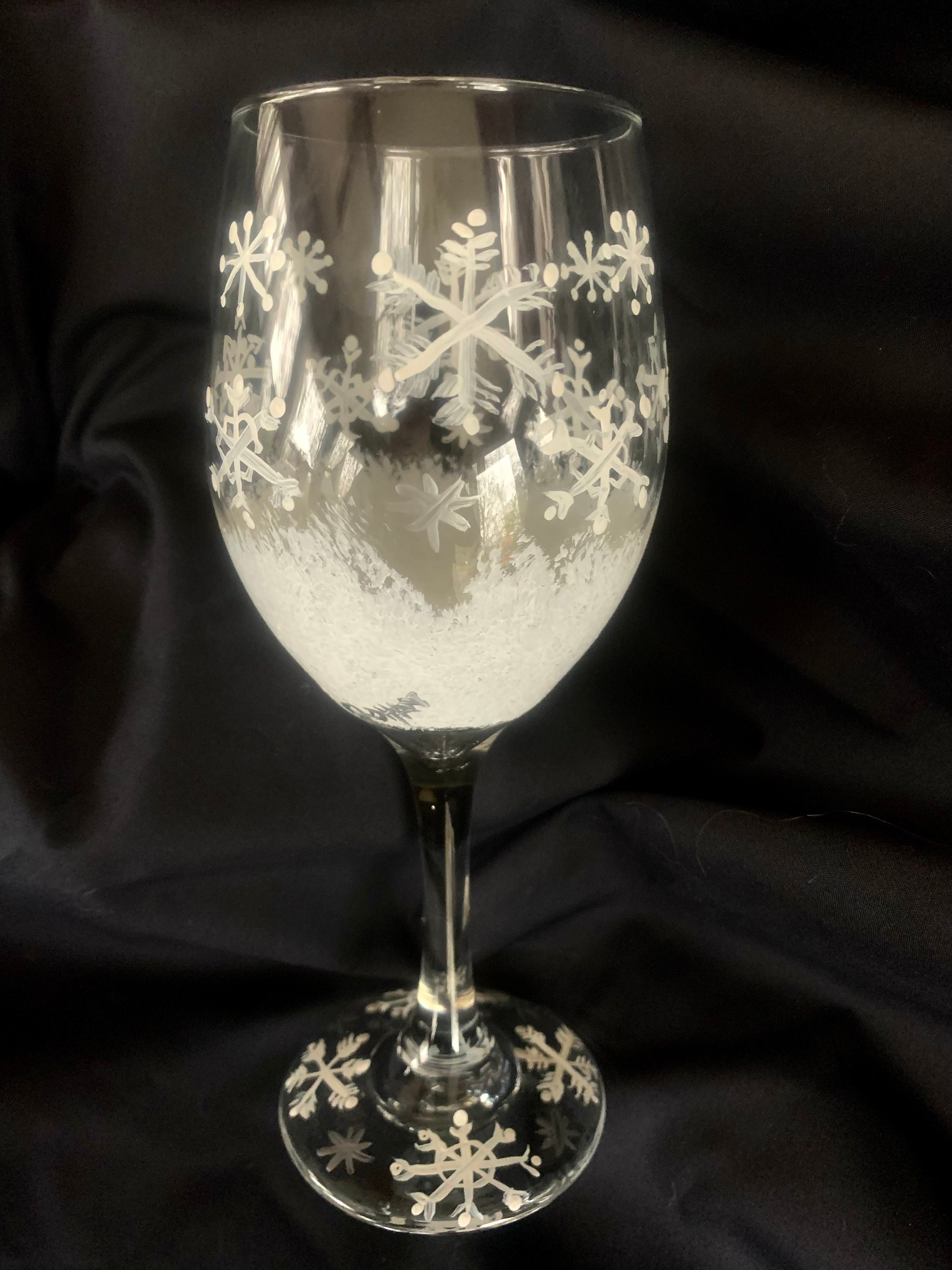 Snowflake Wine Glasses