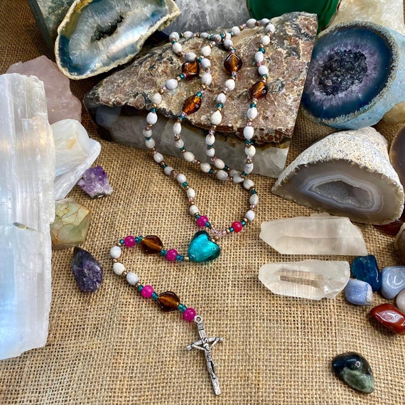 Camandula cristal de Murano  Joyería religiosa, Collares colgantes,  Bisuteria