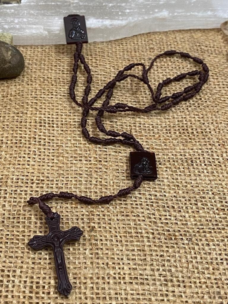 Scapular clearance rosary necklace