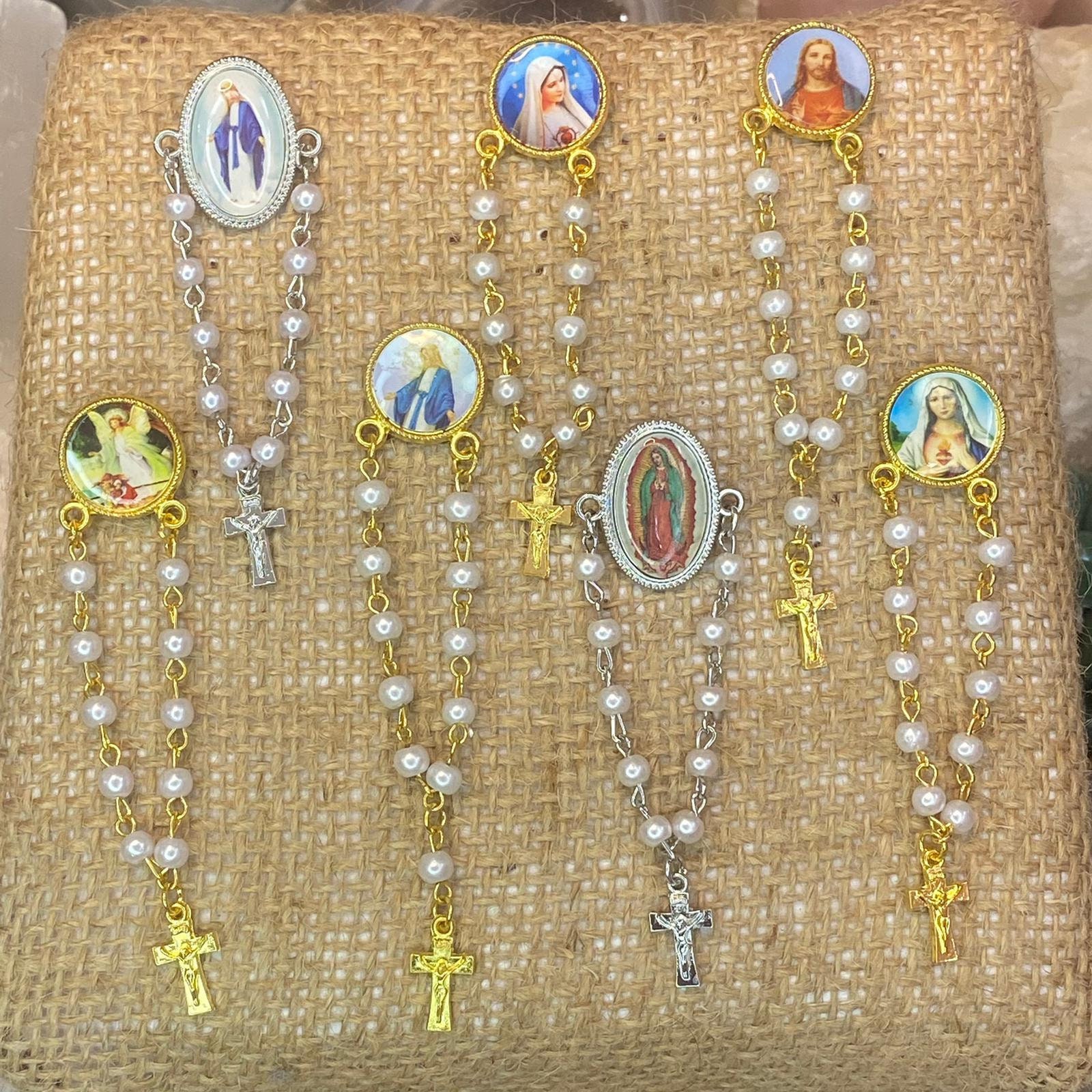 Broche Rosario / Prendedor Decenario / Virgen Guadalupe / | Etsy