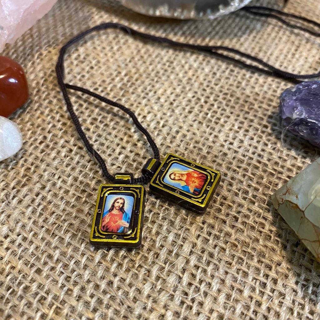 Scapular / Sacred Heart of Jesus / Sacred Heart of Mary Etsy