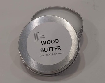 Wood Butter: Mineral Oil & Beeswax Finish (1.5 oz)