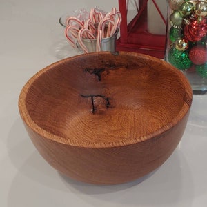 Large Red Oak Bowl
