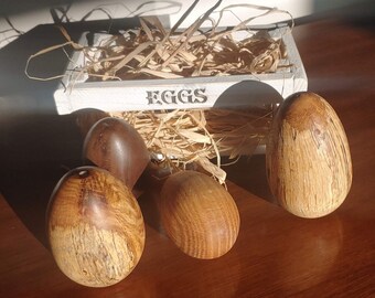 Turned Wood Eggs