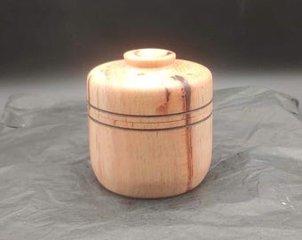 Turned Hardwood Lidded Box