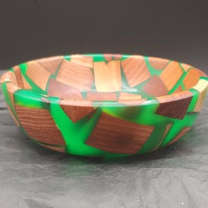 Wood and Epoxy Bowl