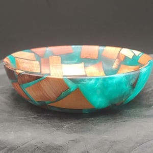 Wood and Epoxy Bowl