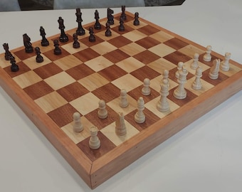 Sapele& Maple Chess Board