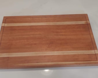 Large Cherry Edge Grain Cutting Board