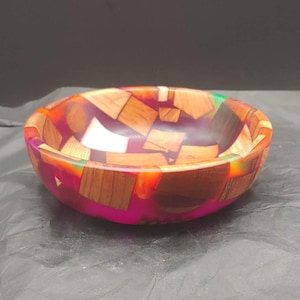 Wood and Epoxy Bowl