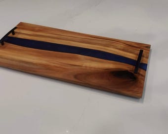 Hardwood and Epoxy Charcuterie Board