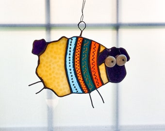 Stained Glass little Sheep