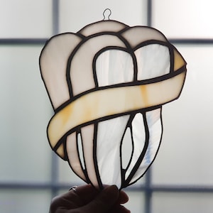 Stained Glass Teeth, Suncatcher Colorful, Stained Glass, Dentist Gift , Unique Glass Sun Catcher