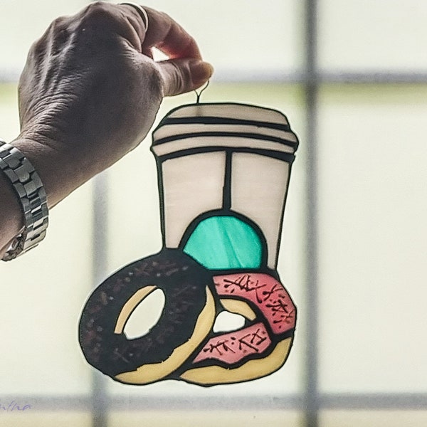 Stained Glass Coffee Etsy