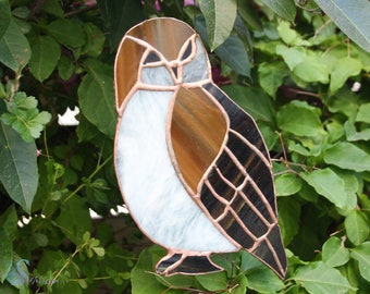 Stained Glass  Owl,Suncatcher Colorful, Stained Glass,Vitrail,Home Decor Original Gift,Tiffanytechnik