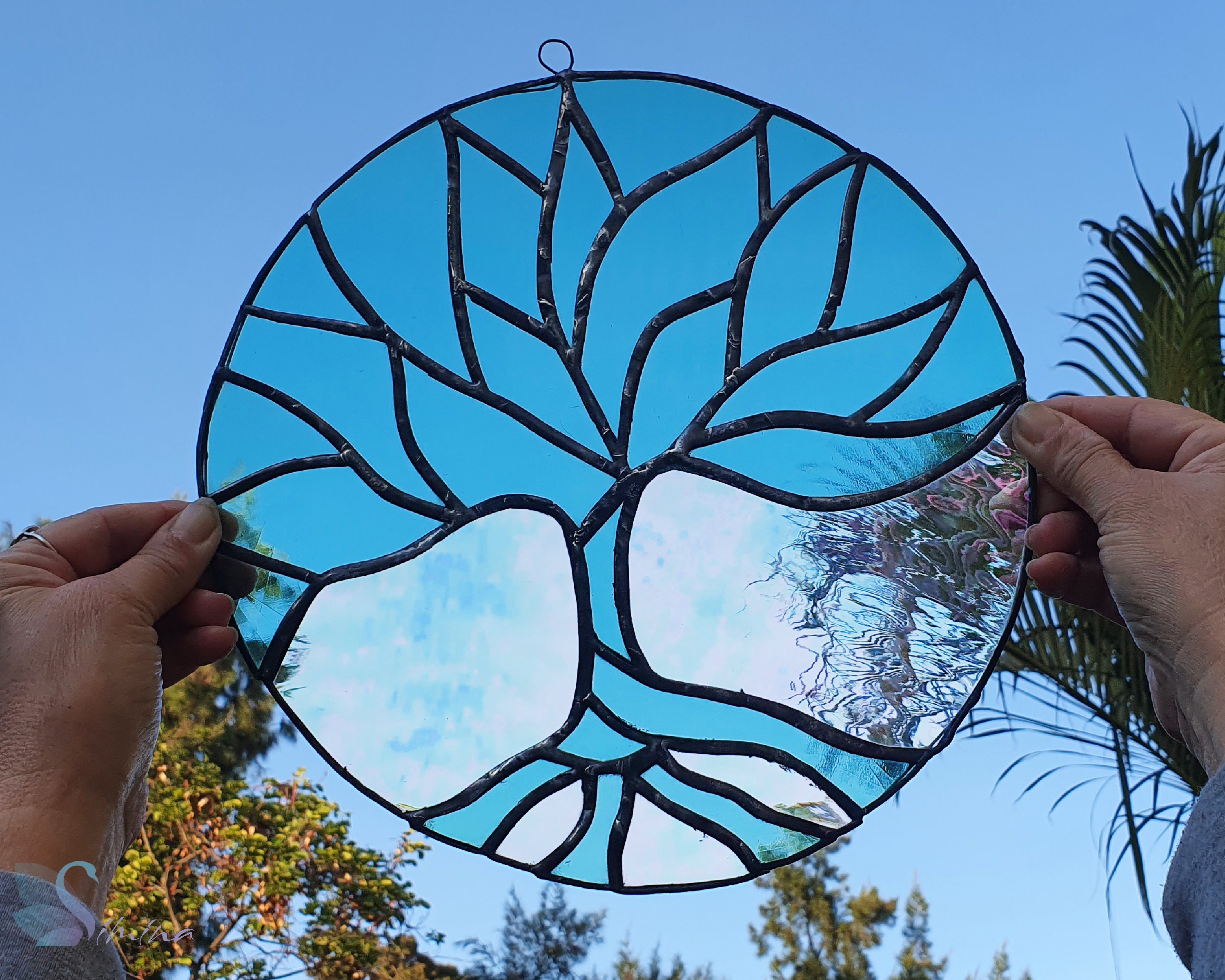 Attrape Soleil Cristal Suspendu CARILLON A VENT,Green--attrape Soleil En Forme De Cu0153ur, 3 Couleurs Cadeau Zen Femme