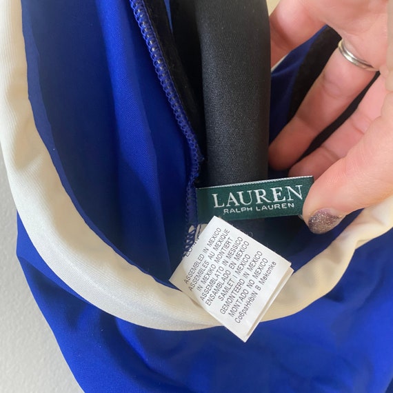 Vintage Lauren Ralph Lauren Blue Skirted Swimsuit… - image 7