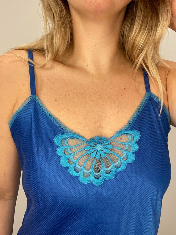 Vintage Fernando Sanchez Slinky Capri Blue Slip Ni
