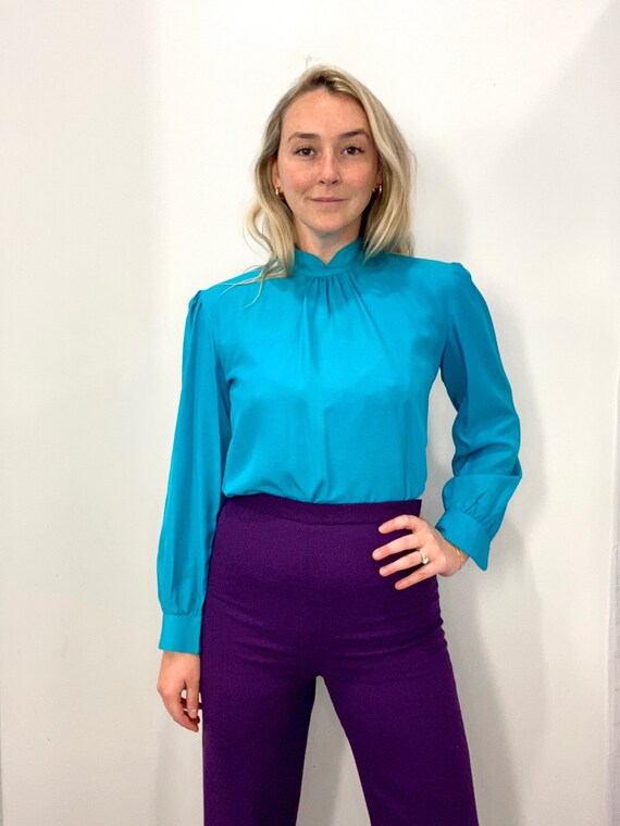 Vintage Eggplant Wool Trouser Pant