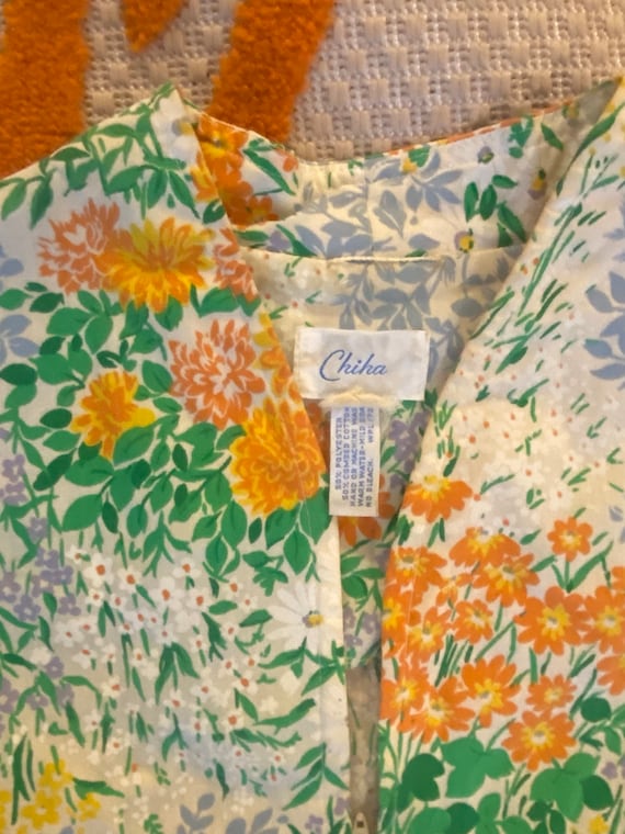 1970's Style Pastel Japanese Vintage Kimono