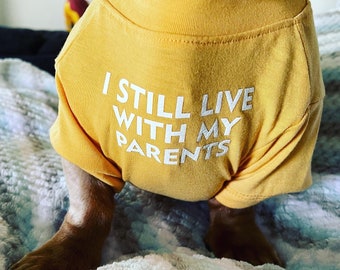 I Still Live With My Parents Tee (In Mustard)