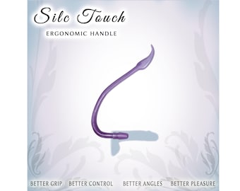 Sex Toy Handle for Vac-U-Lock toys  |  Better Grip & Reach  |  Handcrafted in USA  |  Silc Touch v2. - Md.