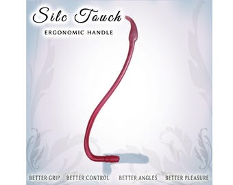 Sex Toy Handle for Vac-U-Lock toys  |  Better Grip & Reach  |  Handcrafted in USA  |  Silc Touch v2. - Lg.